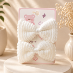 Cloudy Bow Hair Clips