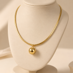 Golden Sphere Necklace