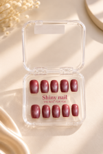 Blush Glow Short Press-On Nails - Image 2