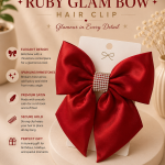 Ruby Glam Bow