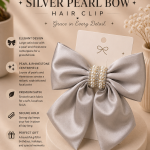 Silver Pearl Bow