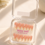 Blush Glow Long Press-On Nails
